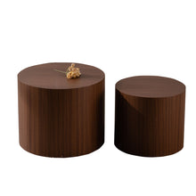 Load image into Gallery viewer, Modern Round Nesting Coffee Table (Set of 2)