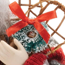 Load image into Gallery viewer, Fabric Christmas Santa Figurine (633850) - Red / White / Black
