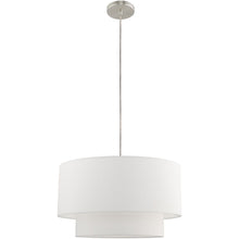Load image into Gallery viewer, 15" Dimmable Chandelier With Shades - Nickel