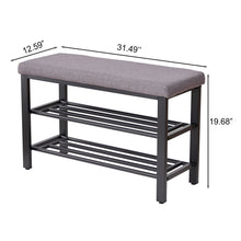 Load image into Gallery viewer, Shoe Bench With Cushion, Storage Seat For Entryway