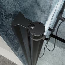 Load image into Gallery viewer, Bi-Fold Semi-Frameless Shower Doors In Matte With Clear Glass