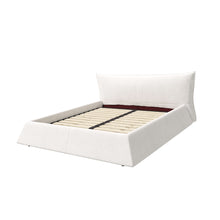 Load image into Gallery viewer, Upholstered Platform Bed With Special Shaped Headboard