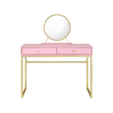 Load image into Gallery viewer, Mirrored Two Drawer Dresser - Pink