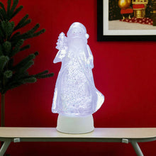 Load image into Gallery viewer, Plastic Christmas Santa Tabletop Sculpture With LED - Clear