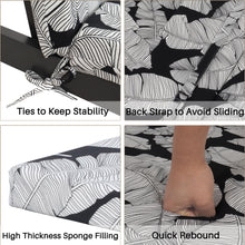 Load image into Gallery viewer, 2 Piece Chaise Lounge Chair Cushion Set With Ties