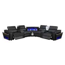 Load image into Gallery viewer, Nova - Sectional With Bluetooth Speaker, LED And Lifting Wine Cabinet