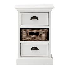 Load image into Gallery viewer, 24" Solid Wood Two Drawer Nightstand - White