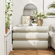 Load image into Gallery viewer, Minimalist Modern 6 Drawer Dresser, Handle Free Design With Wide Storage