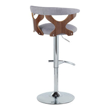 Load image into Gallery viewer, Gardenia - Mid Century Modern Adjustable Barstool With Swivel With Rounded T Footrest (Set of 2)