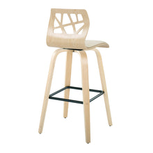 Load image into Gallery viewer, Folia - Contemporary Fixed Height Stool With Swivel With Square Footrest (Set of 2)