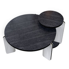 Load image into Gallery viewer, Round Coffee & End Table Set - Black