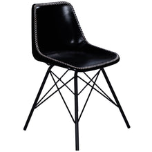 Load image into Gallery viewer, Faux Leather, Side Chair - Black