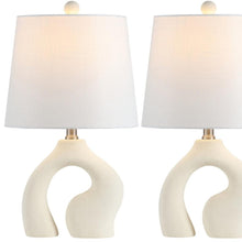 Load image into Gallery viewer, Novelty Table Lamps LED With Empire Shades (Set of 2) - Cream