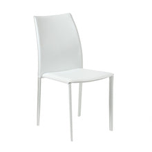Load image into Gallery viewer, Leather Dining Side Chairs (Set of 2) - White