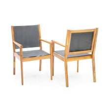 Load image into Gallery viewer, Cordoba - Dining Chair Set With Acacia Wood Frame And Textilen Upholstery (Set of 2) - Teak