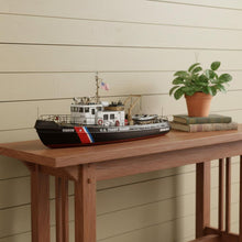Load image into Gallery viewer, Hand Painted Model Boat (624421) - Black / White