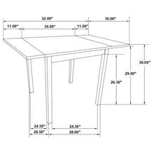 Load image into Gallery viewer, Vanetta - 3 Piece Dining Set With Drop Leaf Table And Chairs - Cappuccino