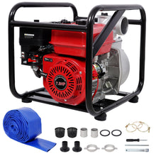 Load image into Gallery viewer, Gasoline Powered Water Pump 3" Inlet & Outlet, 264Gpm Flow, 7Hp Engine - Black / Red