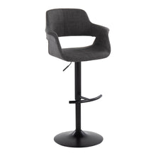 Load image into Gallery viewer, Vintage Flair - Mid Century Modern Adjustable Barstool With Swivel & Rounded T Footrest (Set of 2)