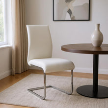 Load image into Gallery viewer, Upholstered Leather Dining Side Chairs (Set of 4) - White
