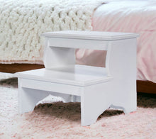 Load image into Gallery viewer, Wood Step Stool - White