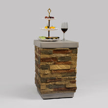 Load image into Gallery viewer, Outdoor Propane Tank Holder Fire Pit Cover Side Table - Sandstone