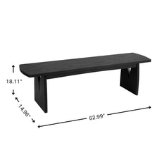 Load image into Gallery viewer, Dining Bench For Kitchen - Black