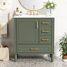 Load image into Gallery viewer, Traditional Bathroom Vanity Set With Soft Close Doors
