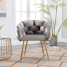 Load image into Gallery viewer, Luxury Modern Simple Leisure Single Sofa Chair Bedroom Lazy Person Household Dresser Stool Manicure Table Back Chair