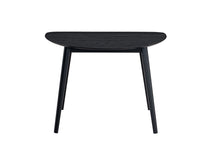 Load image into Gallery viewer, 43" Black Wood Dining Table