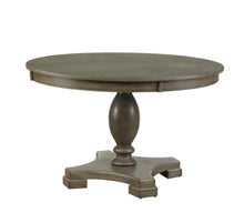 Load image into Gallery viewer, 48" Gray Wood Pedestal Base Round Top Dining Table