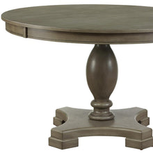 Load image into Gallery viewer, 48" Gray Wood Pedestal Base Round Top Dining Table