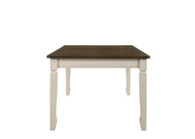 Load image into Gallery viewer, 78" Oak and Cream Wood Dining Table