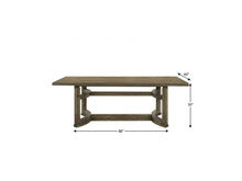Load image into Gallery viewer, 88" Oak Wood Trestle Base Dining Table