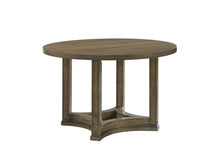 Load image into Gallery viewer, 47" Oak Solid Wood Frame Base Round Top Dining Table