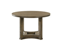 Load image into Gallery viewer, 47" Oak Solid Wood Frame Base Round Top Dining Table
