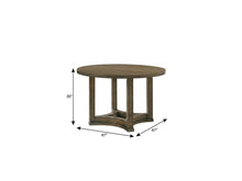 Load image into Gallery viewer, 47" Oak Solid Wood Frame Base Round Top Dining Table