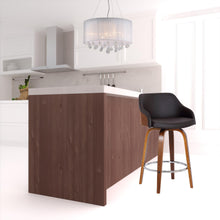 Load image into Gallery viewer, Iron Swivel Low Back Bar Height Bar Chair - Brown