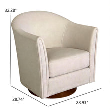 Load image into Gallery viewer, 360 Degree Rotating Barrel Armchair For Living Room - Cream Beige