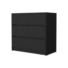 Load image into Gallery viewer, Manufactured Wood Three Drawer No Handles Dresser - Black