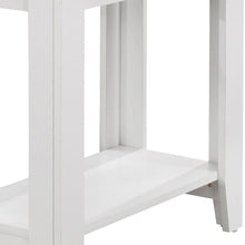 Load image into Gallery viewer, 22" Wood End Table With Shelf - White