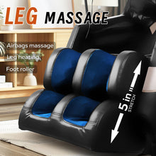Load image into Gallery viewer, Massage Chair Recliner & Zero Gravity With Full Body Air Pressure - Black