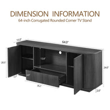 Load image into Gallery viewer, Modern Wavy TV Stand Rounded Sideboard With Storage Cabinet