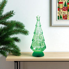 Load image into Gallery viewer, Plastic Trees Christmas Christmas Tree Tabletop Sculpture With LED - Green