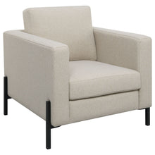 Load image into Gallery viewer, Schwan - Upholstered Track Arm Accent Chair - Oatmeal