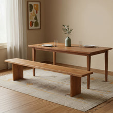 Load image into Gallery viewer, 105" Natural Solid Wood Live Edge Dining Bench
