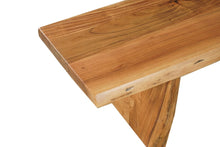 Load image into Gallery viewer, 105" Natural Solid Wood Live Edge Dining Bench