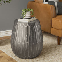 Load image into Gallery viewer, Nellie - Cast Aluminum Side Table - Black