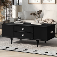 Load image into Gallery viewer, Modern Rectangle Coffee Table With Four Drawers