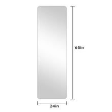 Load image into Gallery viewer, Full Body Round Corner Mirror For Living Room Bedroom Cloakroom High Quality 5Mm Explosion Proof Glass - Silver / Clear